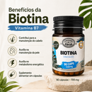 Biotina Vitamina B7 Canteiro de Ervas 700mg 90Caps