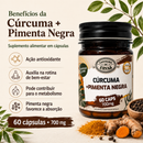 Cúrcuma + Pimenta Negra Canteiro de Ervas 700mg 60Caps