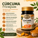 Cúrcuma Premium 700mg – 60 Cápsulas | Canteiro de Ervas