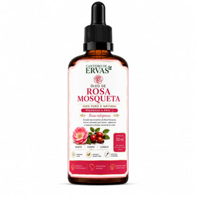 Óleo de Rosa Mosqueta 100% Puro e Natural 50ml Prensado a Frio | Rosa rubiginosa | Canteiro de Ervas