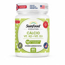 Cálcio + Vit K2 + Vit D3 Sunfood 500mg 60softgels