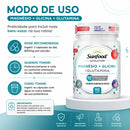 Magnésio +Glicina +Glutamina Sunfood 800mg 60Caps