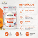 Óleo De Semente De Abóbora Sunfood 2000mg 60 Cápsulas