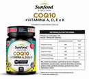 Coq10 + Vitamina A,D,E e K Sunfood 700mg 60Caps