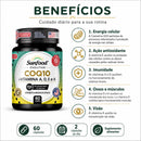 Coq10 + Vitamina A,D,E e K Sunfood 700mg 60Caps