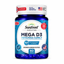 Mega D3 + Vitamina K2MK-7 Sunfood 500mg 60Softgels