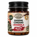 Ginseng Coreano + Rhodiola 700 mg – 60 Cápsulas | Canteiro de Ervas