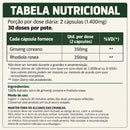 Ginseng Coreano + Rhodiola 700 mg – 60 Cápsulas | Canteiro de Ervas