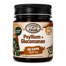 Psyllium + Glucomanan 500 mg – 60 Cápsulas | Canteiro de Ervas