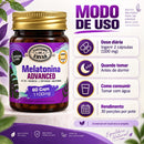 Melatonina Advanced + Magnésio + L-Triptofano + Vitamina B6 – 60 Cápsulas