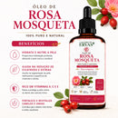 Óleo de Rosa Mosqueta 100% Puro e Natural 50ml Prensado a Frio | Rosa rubiginosa | Canteiro de Ervas
