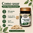 Super Digestive Enzymes Canteiro de Ervas 200mg 60Caps